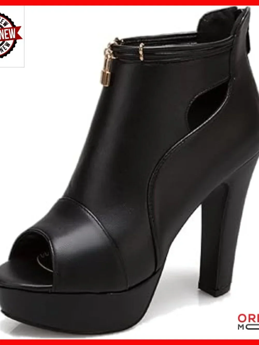 Peep-Toe Sandals with 4.5